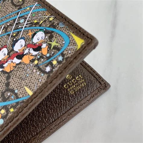 disney x gucci donald duck billfold wallet